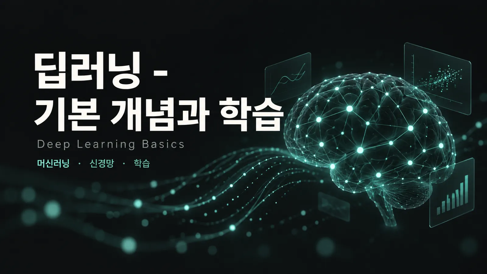 딥러닝 - 기본 개념과 학습
